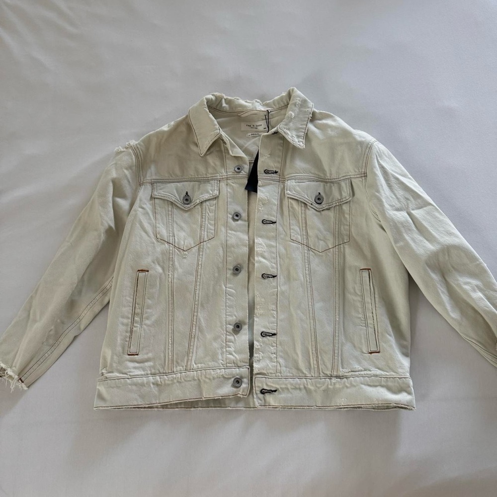 Men's Cream Denim Jacket